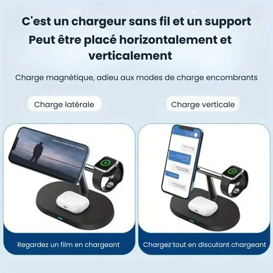 Chargeur sans fil magnétique 3 en 1