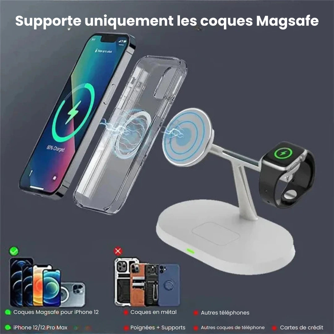 Chargeur sans fil magnétique 3 en 1