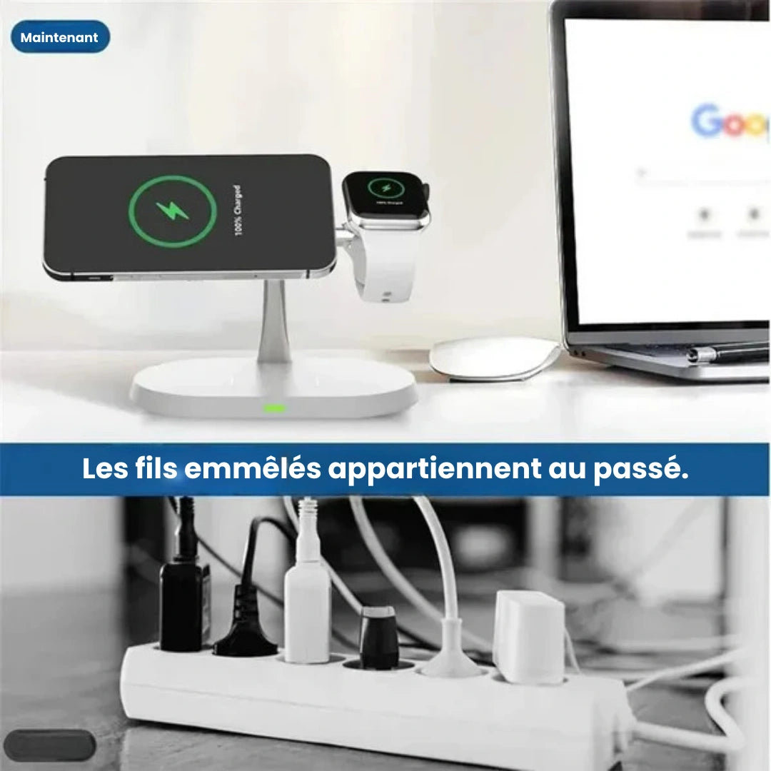Chargeur sans fil magnétique 3 en 1