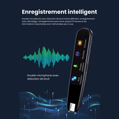 Stylo de traduction intelligent avec fonction de reconnaissance vocale